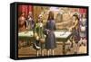 Billiards, as Played by Louis Xiv at Versailles-Pat Nicolle-Framed Stretched Canvas