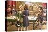 Billiards, as Played by Louis Xiv at Versailles-Pat Nicolle-Stretched Canvas