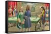 Billiards, as Played by Louis XIV at Versailles-Pat Nicolle-Framed Stretched Canvas