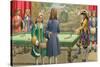 Billiards, as Played by Louis XIV at Versailles-Pat Nicolle-Stretched Canvas