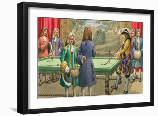 Billiards, as Played by Louis XIV at Versailles-Pat Nicolle-Framed Giclee Print