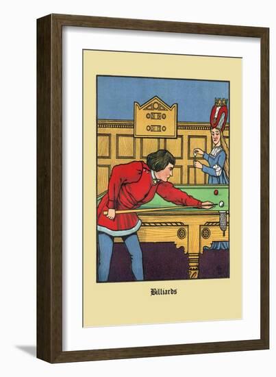 Billiards, c.1873-J.e. Rogers-Framed Art Print