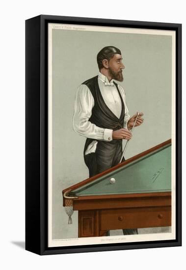 Billiards Champion, 1885-Leslie Ward-Framed Stretched Canvas