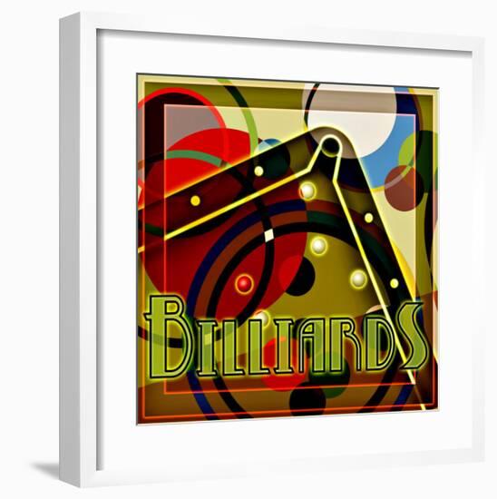 Billiards Green-null-Framed Giclee Print