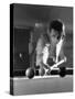 Billiards Player 1930S-null-Stretched Canvas