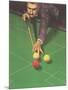 Billiards Player-null-Mounted Art Print