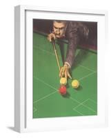 Billiards Player-null-Framed Art Print