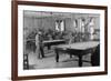 Billiards Room for Soldiers at the Y.M.C.A. Photograph-Lantern Press-Framed Art Print