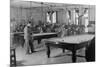 Billiards Room for Soldiers at the Y.M.C.A. Photograph-Lantern Press-Mounted Premium Giclee Print