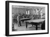 Billiards Room for Soldiers at the Y.M.C.A. Photograph-Lantern Press-Framed Art Print