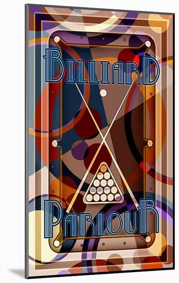 Billiards-null-Mounted Giclee Print