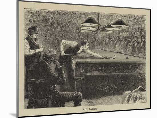 Billiards-null-Mounted Giclee Print