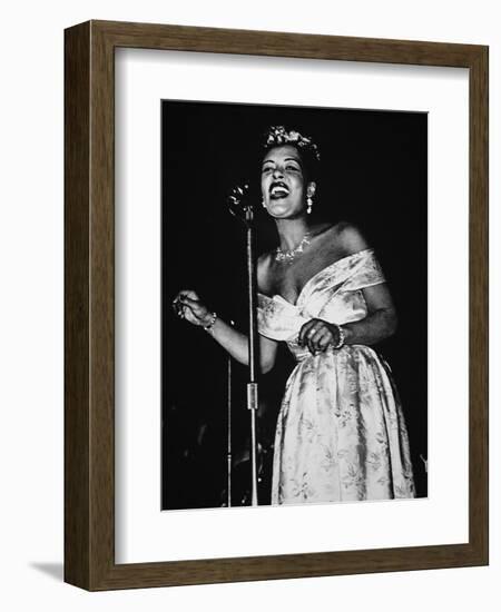 Billie Holiday (1915-59) (B/W Photo)-American Photographer-Framed Giclee Print