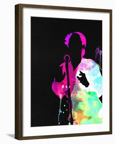 Billie Holiday Watercolor-Lana Feldman-Framed Art Print