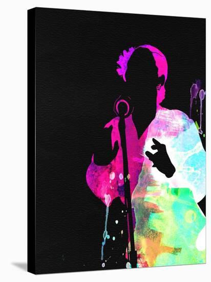 Billie Holiday Watercolor-Lana Feldman-Stretched Canvas