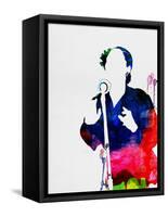 Billie Holiday Watercolor-Lana Feldman-Framed Stretched Canvas