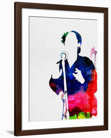 Billie Holiday Watercolor-Lana Feldman-Framed Art Print