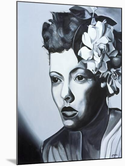 Billie Holiday-Kaaria Mucherera-Mounted Giclee Print