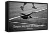 Billie Jean King Champions Quote-null-Framed Stretched Canvas