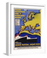 Billige Mittelmeer Und Nordland-Reisen Poster-null-Framed Giclee Print