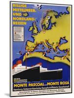 Billige Mittelmeer Und Nordland-Reisen Poster-null-Mounted Giclee Print