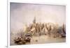 Billingsgate, First Day of Oysters, Early Morning, 1843-Edward Duncan-Framed Giclee Print