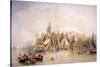Billingsgate, First Day of Oysters, Early Morning, 1843-Edward Duncan-Stretched Canvas
