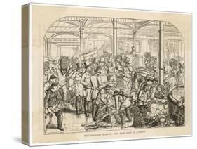 Billingsgate Fish Market the Fish Sold by Auction-William Mcconnell-Stretched Canvas