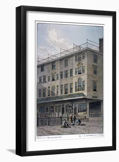 Billingsgate Market, City of London, C1810-George Shepherd-Framed Giclee Print