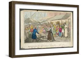 Billingsgate "Tom and Bob" at Billingsgate Market Taking in the Sights-Henry Thomas Alken-Framed Art Print