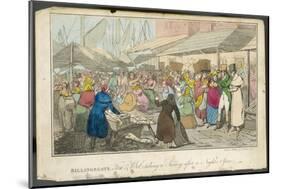 Billingsgate "Tom and Bob" at Billingsgate Market Taking in the Sights-Henry Thomas Alken-Mounted Art Print