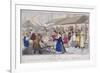 Billingsgate: Tom and Bob Taking a Survey after a Nights' Spree, London, 1820-Henry Thomas Alken-Framed Giclee Print