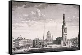 Billingsgate Wharf, London, 1801-JOHN WALKER-Framed Stretched Canvas