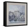 Billingsgate Wharf, London, C1790-Robert Clevely-Framed Stretched Canvas