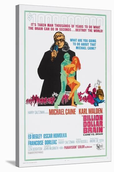 Billion Dollar Brain, Michael Caine, 1967-null-Stretched Canvas