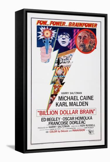 Billion Dollar Brain, Michael Caine, Ed Begley, 1967-null-Framed Stretched Canvas