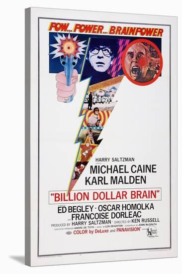 Billion Dollar Brain, Michael Caine, Ed Begley, 1967-null-Stretched Canvas