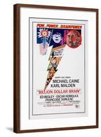 Billion Dollar Brain, Michael Caine, Ed Begley, 1967-null-Framed Art Print