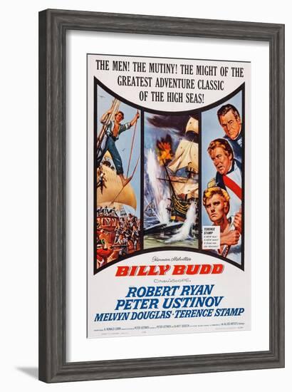 Billy Budd, Robert Ryan, Peter Ustinov, Terence Stamp, 1962-null-Framed Art Print