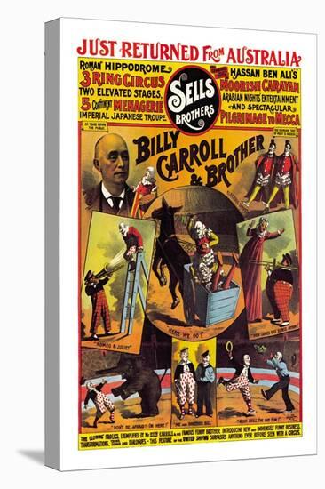 Billy Carroll and Brother, Clowns-null-Stretched Canvas