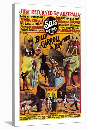 Billy Carroll and Brother, Clowns-null-Stretched Canvas