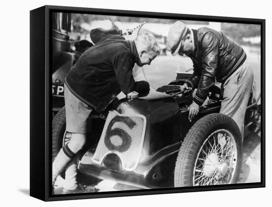 Billy Cotton Senior and Junior with a Riley-null-Framed Stretched Canvas