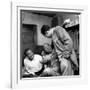 Billy Eckstine backstage with ex-boss, orchestra leader Earl Hines and trumpeter Louis Armstrong-Martha Holmes-Framed Premium Photographic Print