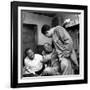 Billy Eckstine backstage with ex-boss, orchestra leader Earl Hines and trumpeter Louis Armstrong-Martha Holmes-Framed Premium Photographic Print