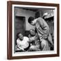 Billy Eckstine backstage with ex-boss, orchestra leader Earl Hines and trumpeter Louis Armstrong-Martha Holmes-Framed Premium Photographic Print