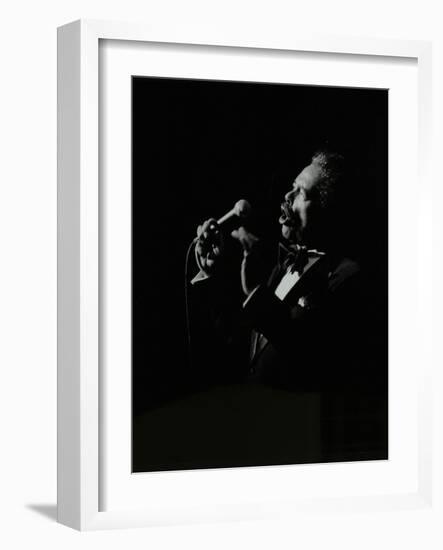 Billy Eckstine in Full Song at the Forum Theatre, Hatfield, Hertfordshire, 12 June 1980-Denis Williams-Framed Photographic Print