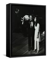 Billy Eckstine on Stage with His Daughter Gina at the Forum Theatre, Hatfield, Hertfordshire, 1980-Denis Williams-Framed Stretched Canvas