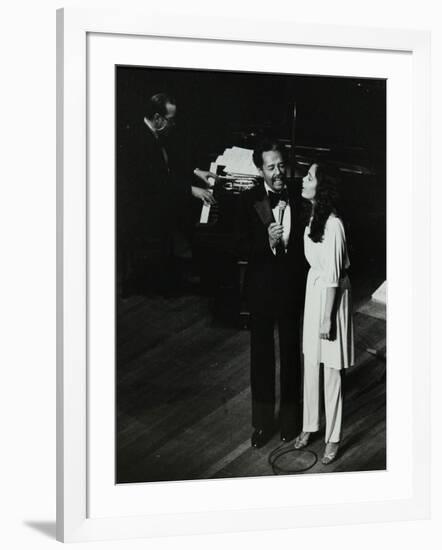 Billy Eckstine on Stage with His Daughter Gina at the Forum Theatre, Hatfield, Hertfordshire, 1980-Denis Williams-Framed Photographic Print