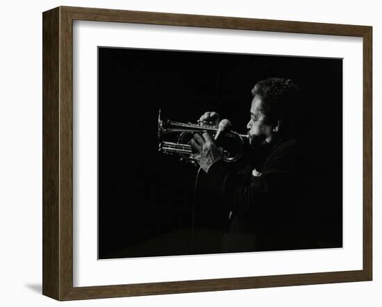 Billy Eckstine Playing the Flugelhorn at the Forum Theatre, Hatfield, Hertfordshire, 12 June 1980-Denis Williams-Framed Photographic Print