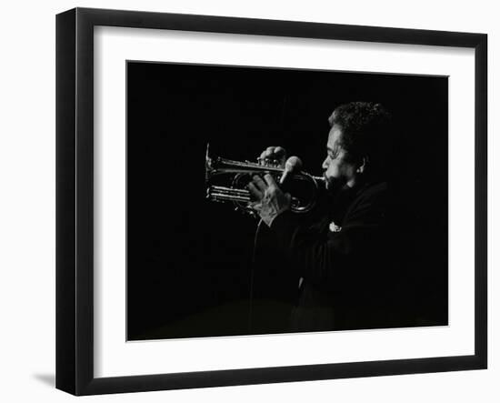 Billy Eckstine Playing the Flugelhorn at the Forum Theatre, Hatfield, Hertfordshire, 12 June 1980-Denis Williams-Framed Photographic Print